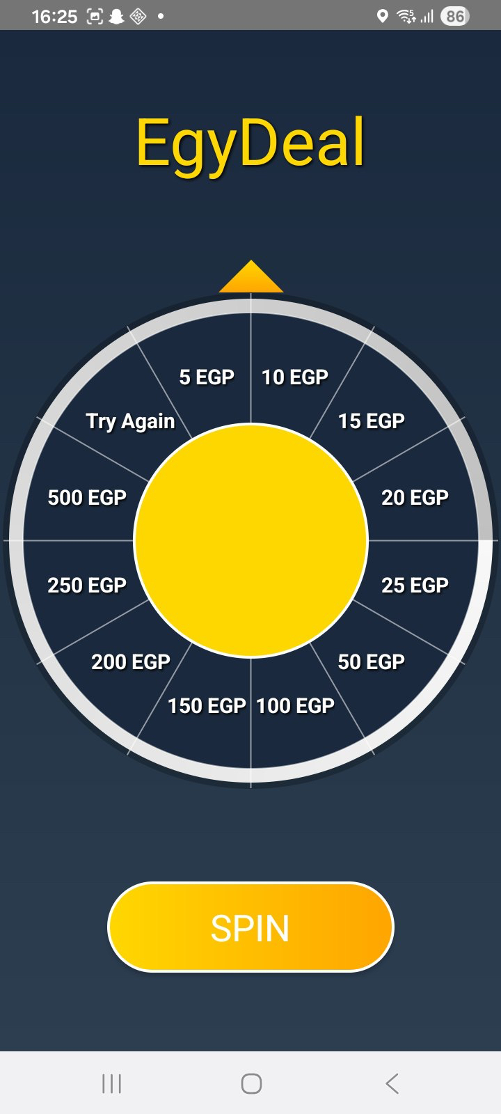 EgyDeal Spinning Wheel